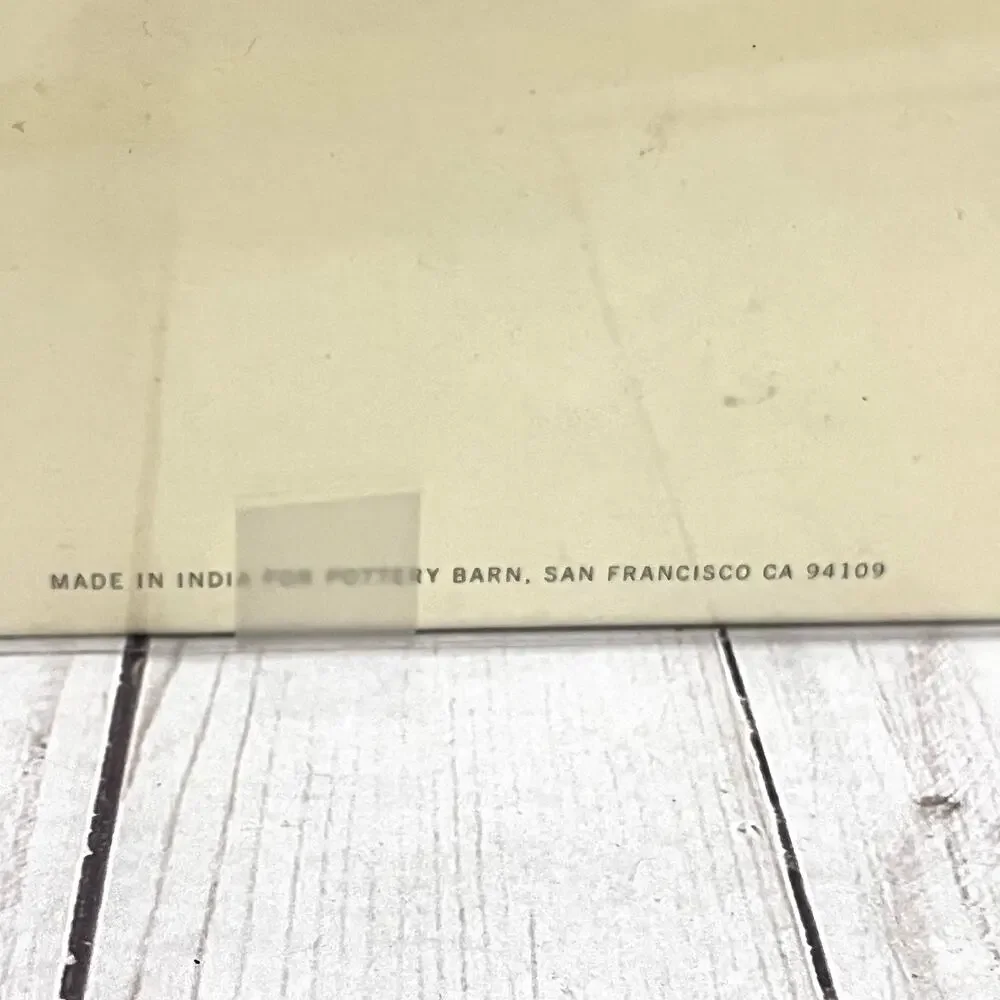 Pottery Barn Silver Vine Leaves Placecard Name Holders Set of 4
